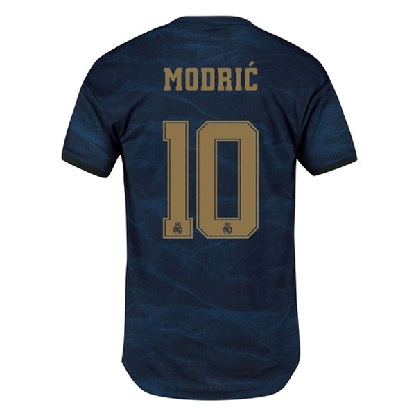 Camiseta Real Madrid NO.10 Modric Segunda equipo 2019-20 Azul